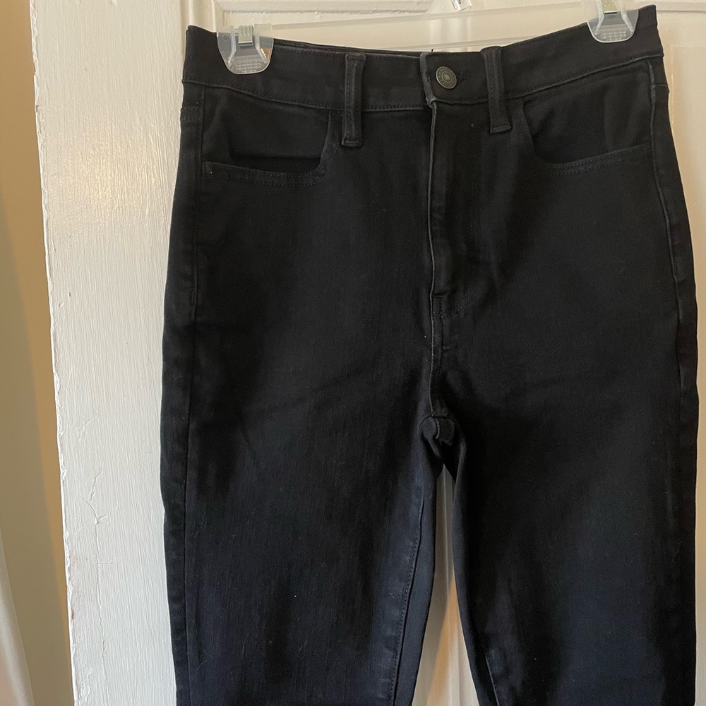 Black high waist skinny jeans